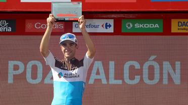 Tony Gallopin remporte la 7e étape du Tour d'Espagne le 31 août 2018 [JORGE GUERRERO / AFP]