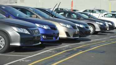 Des voitures neuves dans une usine Toyota à Melbourne le 10 février 2014 [Paul Crock / AFP/Archives]