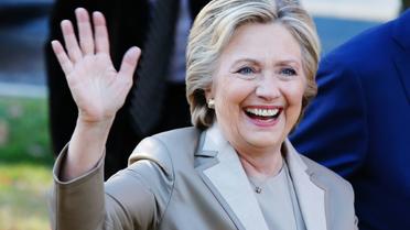 Hillary Clinton à la sortie du bureau de vote à Chappaqua le 8 novembre 2016 à New York [EDUARDO MUNOZ ALVAREZ / AFP]