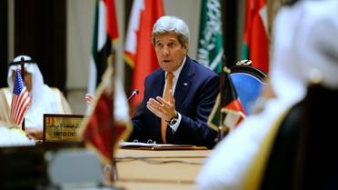 Le secrétaire d'Etat américain John Kerry le 7 avril 2016 à Manama [JONATHAN ERNST / POOL/AFP]