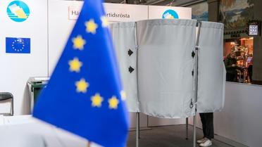 Vote anticipé pour les élections européennes à Stockholm, le 15 mai 2019 [Jonathan NACKSTRAND / AFP]