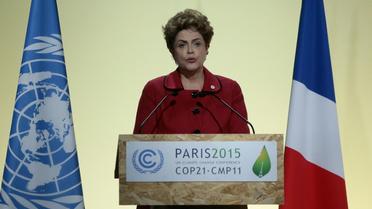 La présidente brésilienne Dilma Rousseff à la COP21 le 30 novembre 2015 au Bourget près de Paris [JACQUES DEMARTHON / AFP]