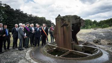 Cérémonie commémorant le 3 août 2014 à Fort de Loncin à Ans près de Liège en Belgique le début de la guerre de 14-18 [Nicolas Lambert / BELGA/AFP/Archives]