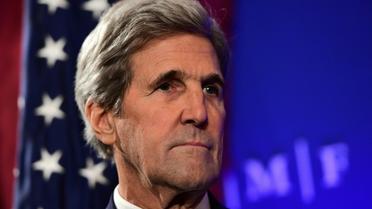 Le secrétaire d'Etat américain, John Kerry, à Bruxelles, le 4 octobre 2016 [EMMANUEL DUNAND / AFP]