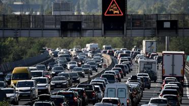 L'autoroute près de Chasse-sur-Rhône le 1er août 2020 [JEFF PACHOUD / AFP]