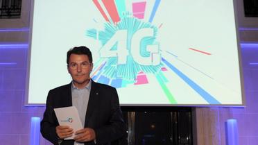 Le PDG de Bouygues Télécom, Olivier Roussat, lors d'une conférence de presse le 25 septembre 2013 à Paris  [Eric Piermont / AFP/Archives]