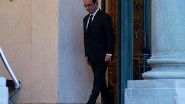 Le président François Hollande le 5 janvier 2016 à l'Elysée à Paris [KENZO TRIBOUILLARD / AFP]