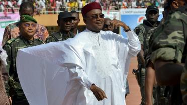 Le président nigérien sortantMahamadou Issoufou, à Niamey, le 18 février 2016  [ISSOUF SANOGO / AFP/Archives]