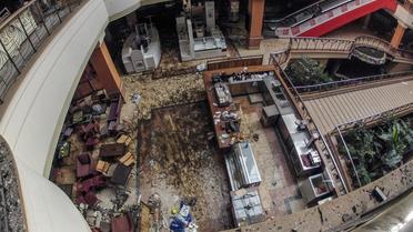 L'intérieur du centre commercial Westgate de Nairobi, photographié le 30 septembre 2013 après l'attaque d'un commando islamiste [James Quest / AFP/Archives]