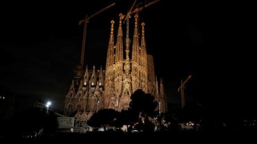 Vue sur la Sagrada Familia à Barcelone, en Espagne, le 12 septembre 2017 [PAU BARRENA / AFP]