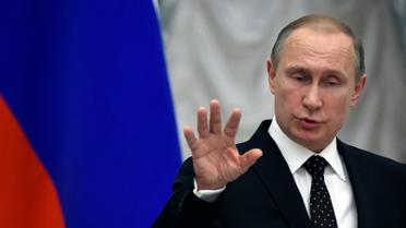 Le président russe Vladimir Poutine, le 26 novembre 2015 à Moscou [YURI KADOBNOV / POOL/AFP]