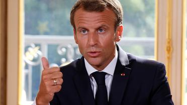 Emmanuel Macron le 5 septembre 2018 [Thibault Camus / POOL/AFP/Archives]