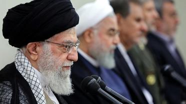 Le guide suprême l'ayatollah Ali Khamenei le 29 août 2018 à Téhéran (tranmise par le gouvernement iranien) [Handout / KHAMENEI.IR/AFP]