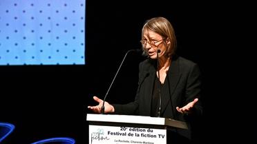 La ministre de la Culture Françoise Nyssen au Festival de la fiction de La Rochelle, le 14 septembre 2018 [Xavier LEOTY / AFP]