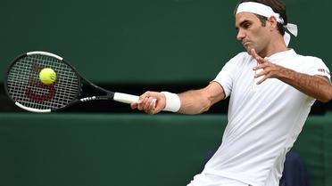 Le Suisse Roger Federer, le 4 juillet 2018, à Wimbledon [Oli SCARFF / AFP]