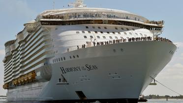 Le navire de croisière Harmony of the Seas, le 15 mai 2016 dans le port de Saint-Nazaire [JEAN-FRANCOIS MONIER / AFP/Archives]