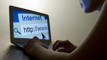 Une personne consulte internet [Lionel Bonaventure / AFP/Archives]