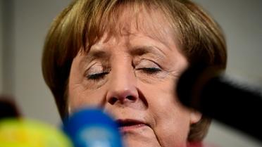 Angela Merkel, lors d'une conférence de presse le 7 janvier à Berlin [Tobias SCHWARZ                       / AFP/Archives]