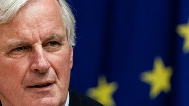 Le négociateur de l'UE sur le Brexit, Michel Barnier, à Bruxelles le 16 octobre 2019 [Kenzo TRIBOUILLARD / AFP]