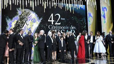 Les lauréats de la 42e cérémonie des Cesars, le 24 février 2017 salle Pleyel à PAris [bertrand GUAY / AFP/Archives]