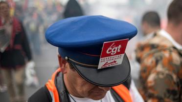 Manifestation de cheminots en juin 2014 [Fred DUFOUR / AFP/Archives]