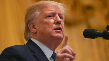 Donald Trump à la Maison Blanche le 4 octobre 2019 [ANDREW CABALLERO-REYNOLDS / AFP]