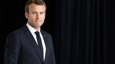 Le président Emmanuel Macron lors d'une visite à Quimper le 21 juin 2018 [ludovic MARIN / AFP]