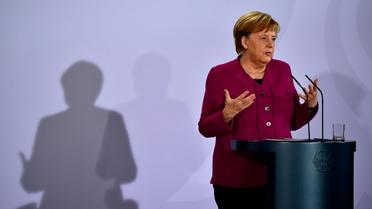 La chancelière allemande Angela Merkel à Berlin, le 29 octobre 2018 [Tobias SCHWARZ / AFP]