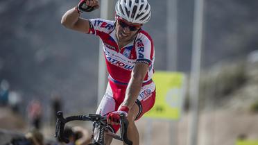 L'Espagnol Joaquim Rodriguez (Katusha) lors du Tour d'Oman, le 14 février 2013, à Jabal al-Akhdar [Jeff Pachoud / AFP/Archives]