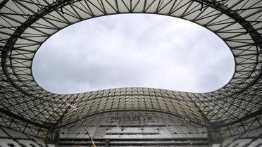 Les travaux du stade Velodrome de Marseille, le 4 juillet 2014 [Boris Horvat / AFP]