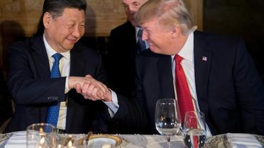 Le président américain Donald Trump et le président chinois Xi Jinping, lors d'un dîner à Mar-a-Lago en Floride, le 6 avril 2017  [JIM WATSON / AFP/Archives]