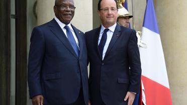 Les présidents français François Hollande et malien Ibrahim Boubacar Keita, le 1er octobre 2013 à l'Elysée  [Eric Feferberg / AFP/Archives]