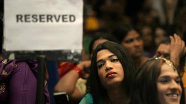 Des personnes participent à un séminaire pour la communauté transgenre à Bombay en Inde, le 15 avril 2014 [Punit Paranjpe / AFP/Archives]