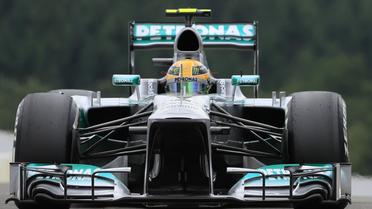 Le Britannique Lewis Hamilton, lors des qualifications du GP de Belgique, le 24 août 2013 à Spa [Alexander Klein / AFP]