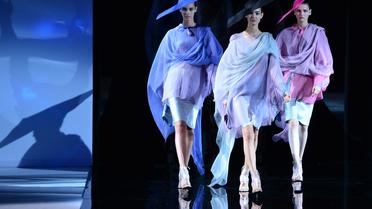La collection Giorgio Armani présentée le 23 septembre à Milan lors de la Fashion Week [Giuseppe Cacace / AFP]