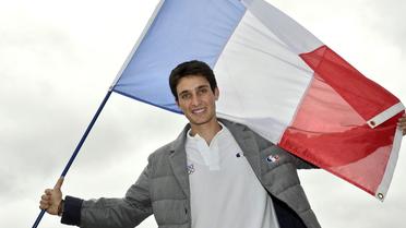 Le porte-drapeau de la délégation française aux jeux Olympiques de Sotchi, Jason Lamy Chappuis, le 14 octobre 2013 à Paris  [Bertrand Guay / AFP/Archives]