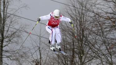 0phélie David lors des 8e de finale de l'épreuve de skicross des JO de Sotchi, le 21 février 2014 à Rosa Khutor  [Javier Sorano / AFP]