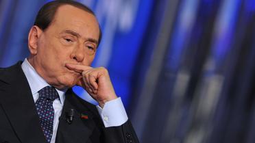 L'ex-Premier ministre italien Silvio Berlusconi, le 24 avril 2014 à Rome [Tiziani Fabi / AFP/Archives]