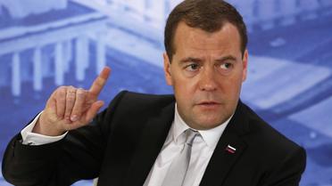 Le Premier ministre russe Dmitri Medvedev, le 20 juin 2014 à Saint-Pétersbourg [Dmitri Astakhov / Ria-Novosti/AFP/Archives]