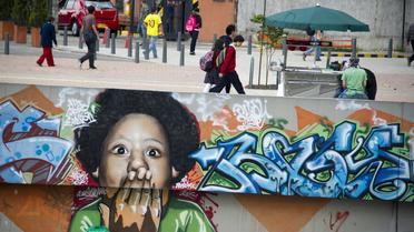 Un graffiti à Bogota, le 19 novembre 2013 [Eitan Abramovich / AFP/Archives]