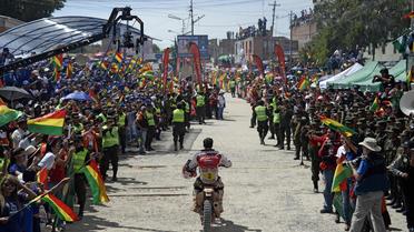 Le motard espagnol Joan Barreda remporte la 7e étape du rallye-raid Dakar-2014 le 12 janvier 2014 à Uyuni en Bolivie [ / AFP]