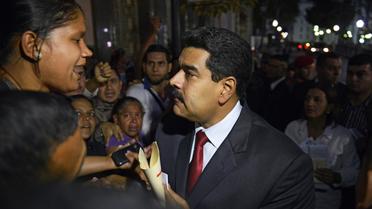Le président vénézuélien Nicolas Maduro à Caracas le 8 avril 2014 [Juan Barreto / AFP]