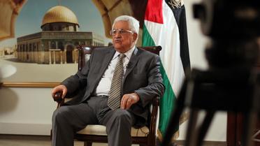 Mahmoud Abbas lors d'une interview exclusive avec l'AFP, le 17 novembre 2013 à la Mouqataa, siège de la présidence à Ramallah [Abbas Momani / AFP]