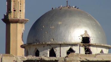 La mosquée de la ville d'Hama, dans le centre de la Syrie, le 7 janvier 2014 [Baraa Abul Fadl / AFP]