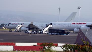 Un avion de la compagnie Air Algérie à l'aéroport Houari-Boumediene à Alger le 24 juillet 2014 [Farouk Batiche / AFP]