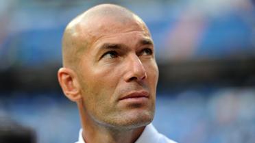 Zinédine Zidane, entraîneur adjoint du Real Madrid, le 18 août 2013 lors d'un match à Santiago Bernabeu contre le Betis Séville [Gérard Julien / AFP/Archives]