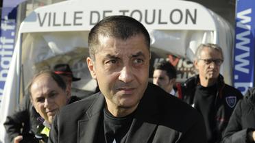 Mourad Boudjellal, le président du club de rugby du RC Toulon, le 14 décembre 2013 au Stade Mayol [ / AFP]