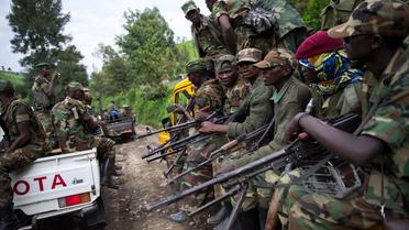 Des rebelles du M23, le 30 novembre 2012 dans l'est de la République Démocratique du Congo (RDC) [Phil Moore / AFP/Archives]