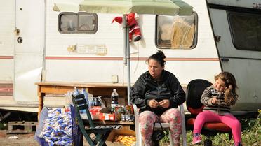 Un camp de Roms à Croix, dans le Nord, le 28 septembre 2013 [Philippe Huguen / AFP]