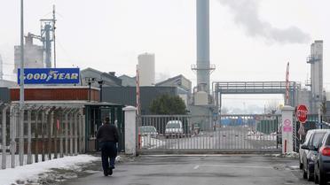 Le site du fabricant de pneumatique Goodyear à Amiens-Nord, le 26 janvier 2013
